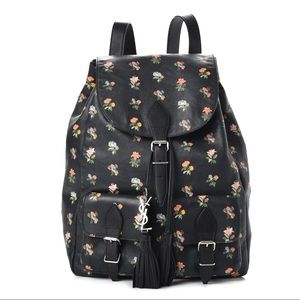 YSL prairie floral print backpack